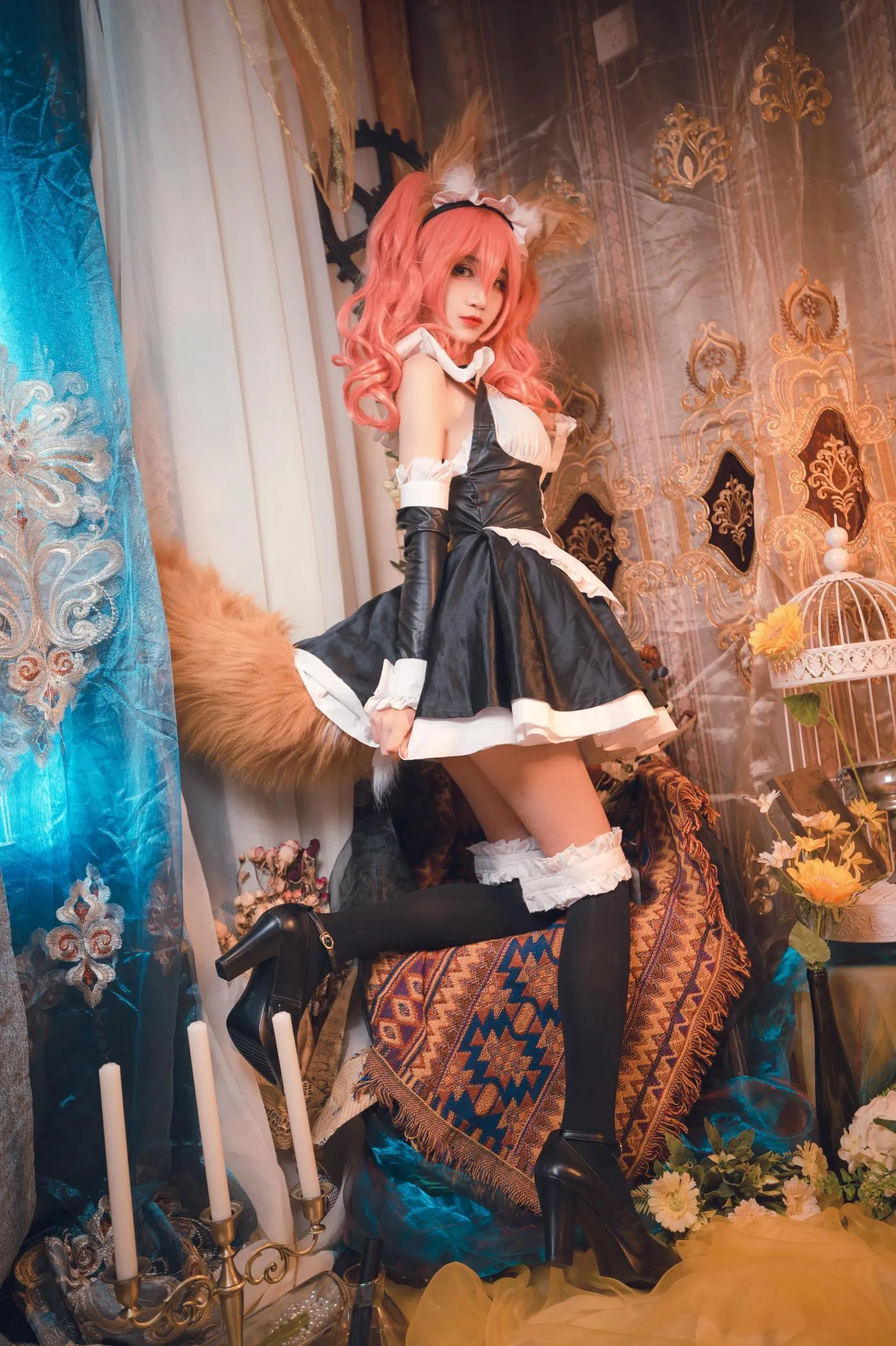 妖君白研 – NO.15 FATEGRAND ORDER玉藻前FATE女仆 [8P]插图5